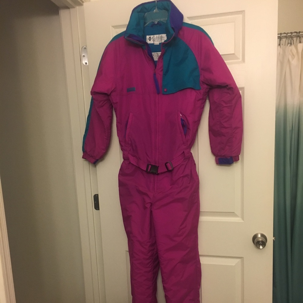 Retro Columbia onesie ski suit